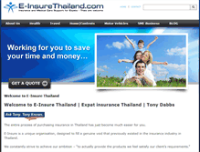 Tablet Screenshot of e-insurethailand.com